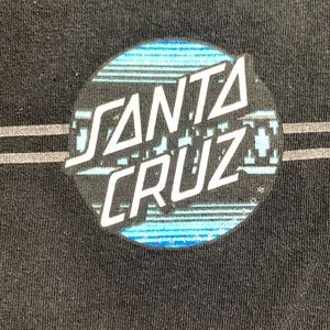 Santa Cruz Skateboards Black Long Sleeve T-Shirt Size Medium